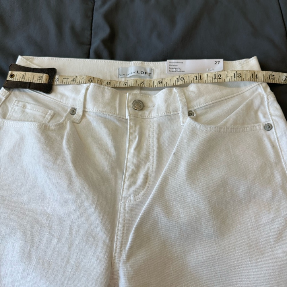 LOFT white denim jeans new with tags - Picture 4 of 10